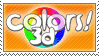 a stamp of the colors 3d logo, redirects to my colorslive profile
